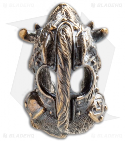 RUS Beads Shop Armored Pig Lanyard Bead - Bronze