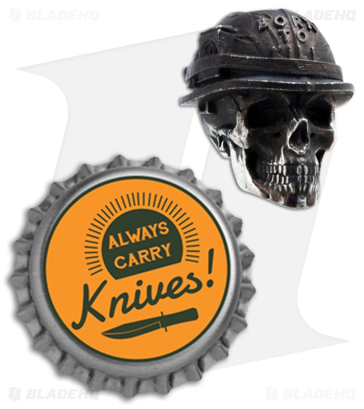 RUS Beads Shop Born To Kill  Skull Lanyard Bead 