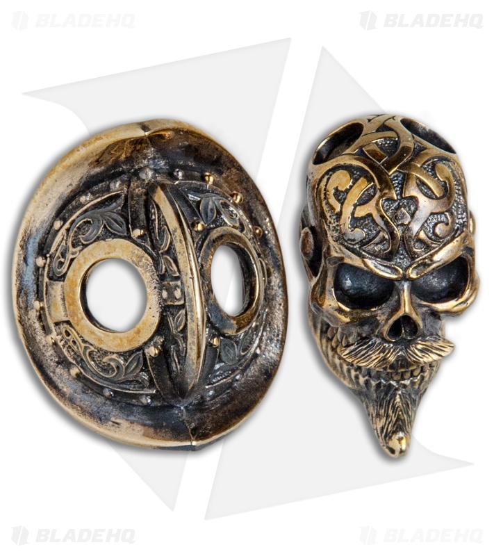 RUS Beads Shop Conquistador Lanyard Bead w/ Removable Helmet - Bronze