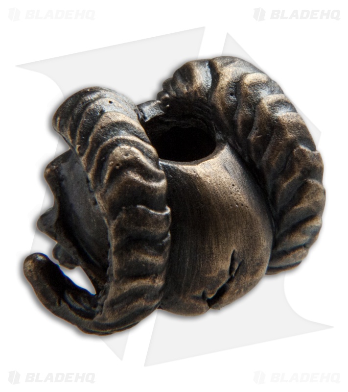 RUS Beads Shop Daemon Skull Lanyard Bead - Bronze