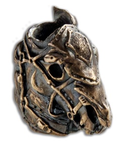 RUS Beads Shop Death Horse Lanyard Bead - Bronze