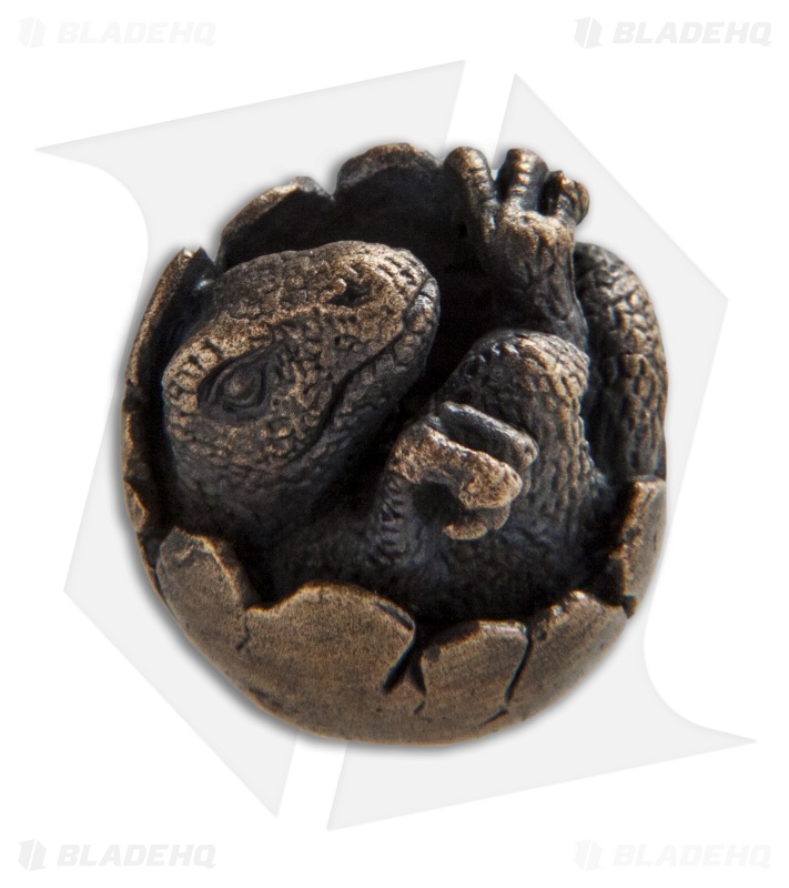 RUS Beads Shop Dinosaur Hatchling Lanyard Bead - Bronze