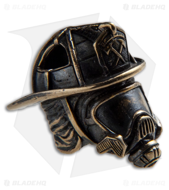 RUS Beads Shop Fireman Helmet Lanyard Bead - Bronze