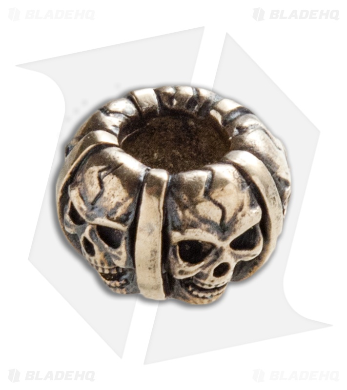RUS Beads Shop Skull Band Lanyard Bead - Bronze