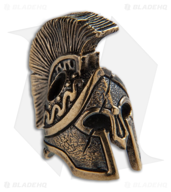 RUS Beads Shop Spartan Helmet Lanyard Bead - Bronze