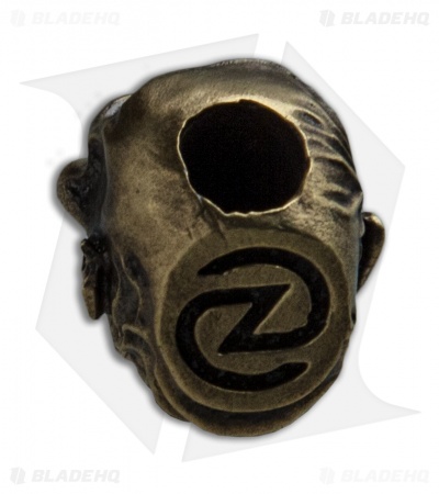 RUS Beads Shop Zombie Skull Lanyard Bead - Bronze