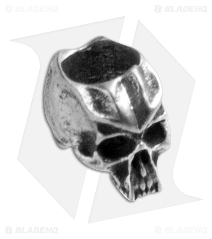 Schmuckatelli Mini Cyber Skull Lanyard Bead (Pewter)