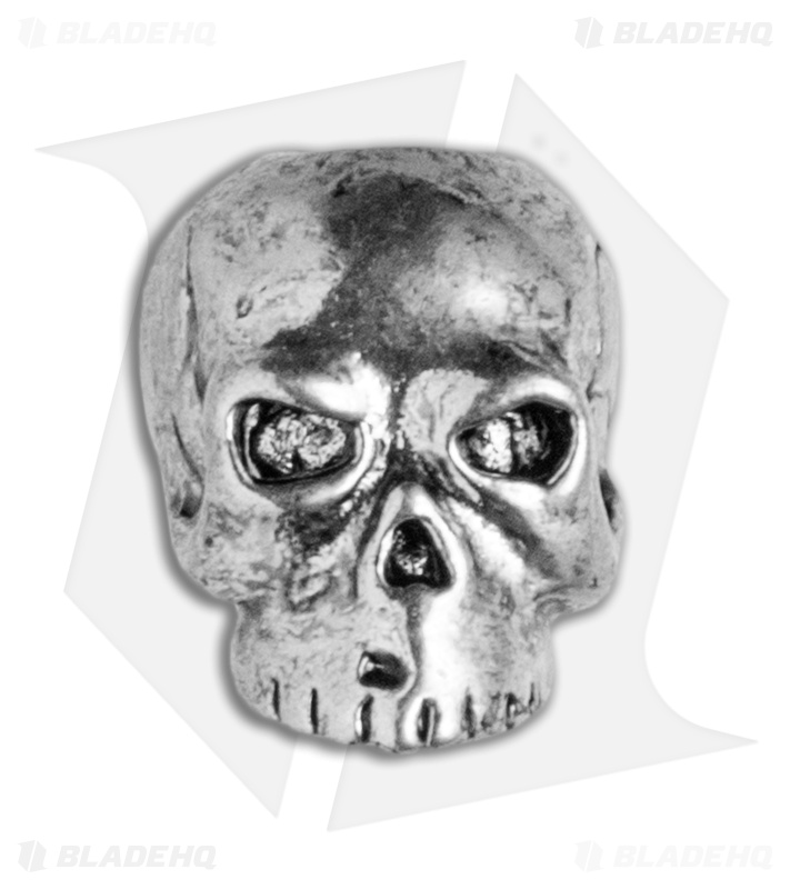 Schmuckatelli Original Classic Skull Lanyard Bead (Antique Rhodium)