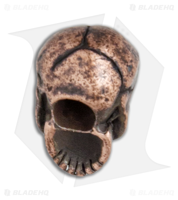 Schmuckatelli Original Classic Skull Lanyard Bead (Roman Copper Oxide)