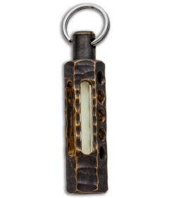 Spalinger Gear Brass Hex Carved Tritium Lantern (Antique Patina)