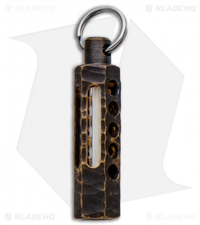 Spalinger Gear Brass Hex Carved Tritium Lantern (Antique Patina)