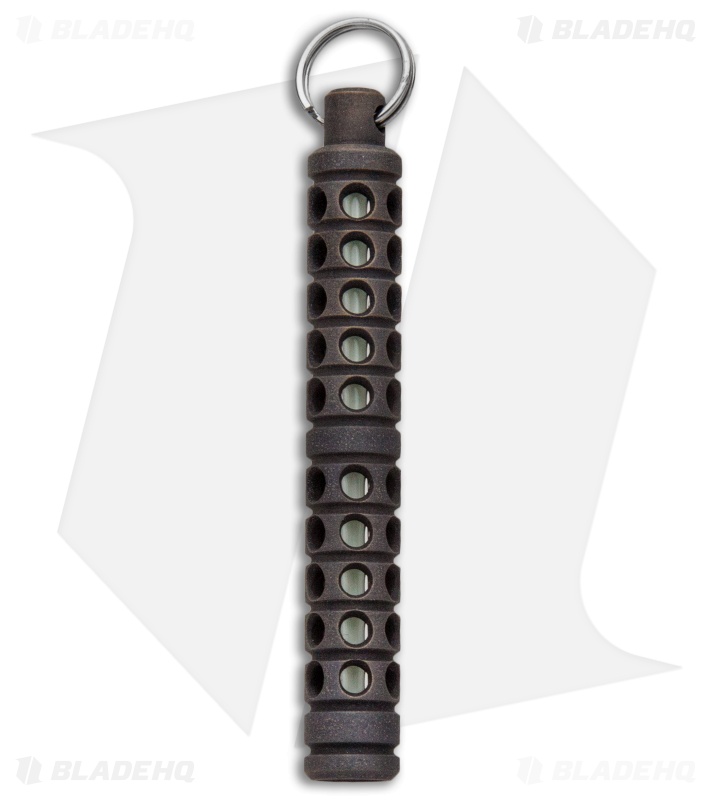 Spalinger Gear Brass Round XL Grooved Tritium Lantern (Dark Patina)