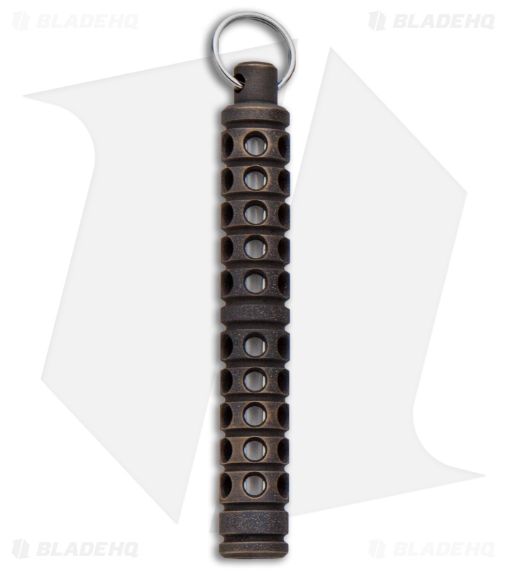 Spalinger Gear Brass Round XL Grooved Tritium Lantern (Dark Patina)