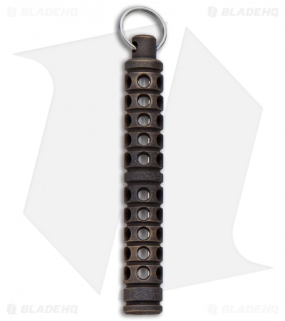 Spalinger Gear Brass Round XL Grooved Tritium Lantern (Dark Patina)