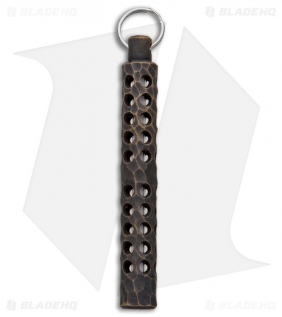 Spalinger Gear Brass XL Carved Tritium Lantern (Dark Patina)