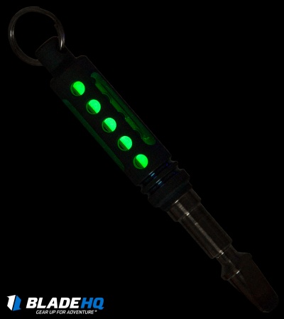 Spalinger Gear Round Tritium Pry-Tool Key Chain (Anodized Light Blue)