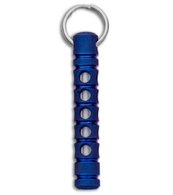 Spalinger Gear Titanium Round Minimalist Grooved Lantern (Blasted Dark Blue Ano)