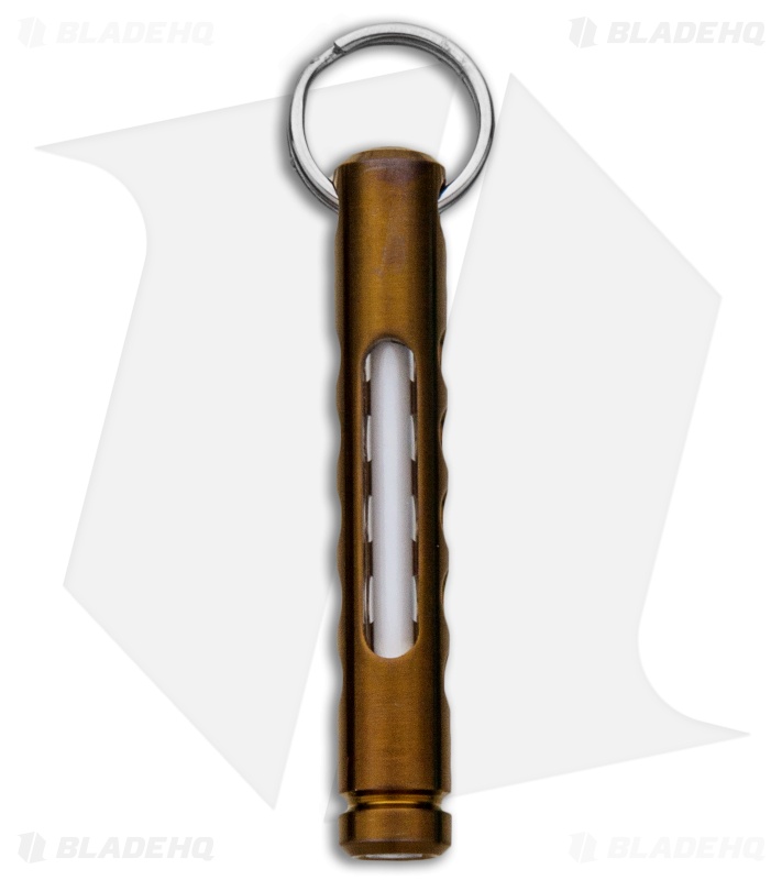 Spalinger Gear Titanium Round Minimalist Grooved Lantern (Satin Bronze Ano)