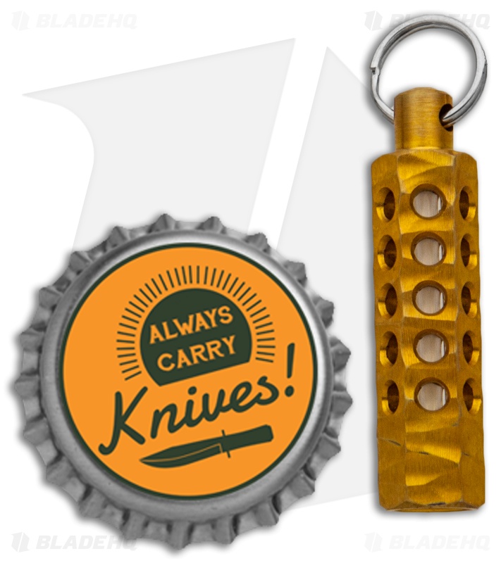 Spalinger Gear Brass Hex Carved Tritium Lantern (Torched)