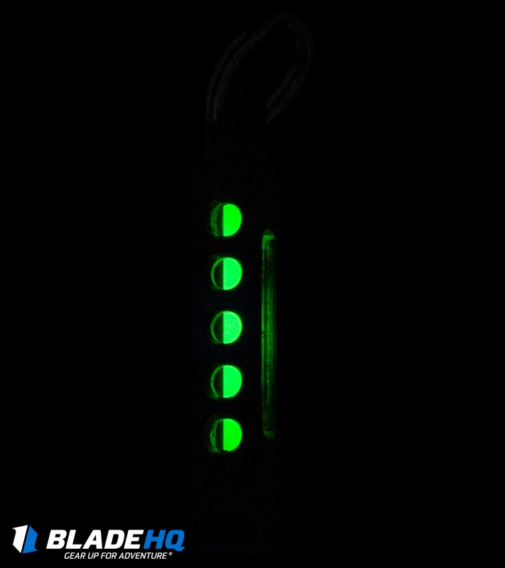 Spalinger Gear Titanium Square Minimalist Carved Tritium Lantern (Torched)