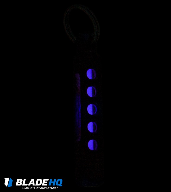 Spalinger Gear Titanium Square Minimalist Carved Tritium Lantern (Torched)