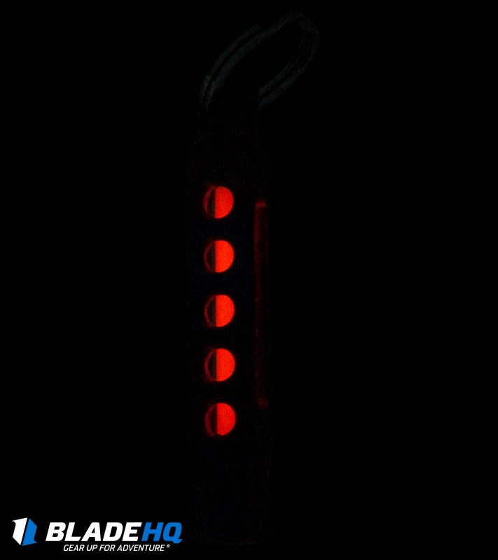Spalinger Gear Titanium Square Minimalist Carved Tritium Lantern (Torched)