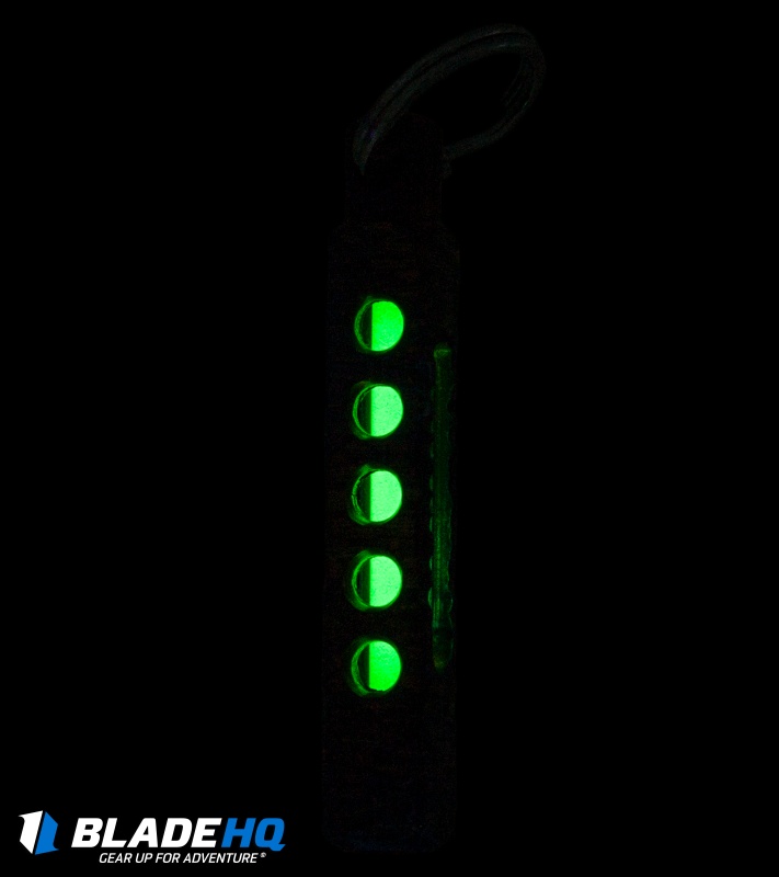 Spalinger Gear Titanium Square Minimalist Finely Carved Tritium Lantern(Torched)