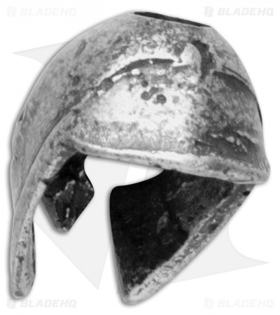 Viking Crusader Helmet Lanyard Bead - Pewter
