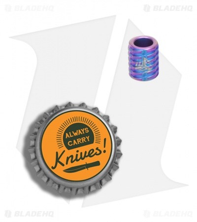 WE Knife Co. Titanium Lanyard Bead (Blue/Purple) A-02B