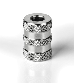 JigPro Lanyard Bead Wide Grooved Knurled Cinch Sleeve (Polished)