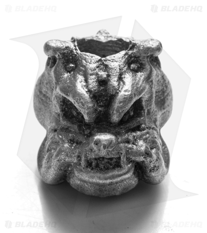 Magallona Bulldog Skull Lanyard Bead (Pewter) 