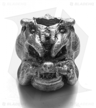 Magallona Bulldog Skull Lanyard Bead (Pewter) 