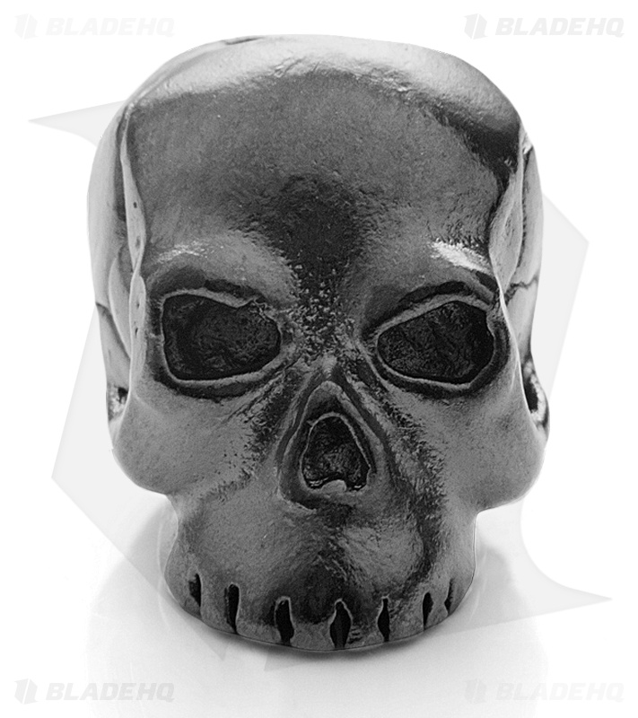Schmuckatelli Original Classic Skull Lanyard Bead (Matte Hematite)
