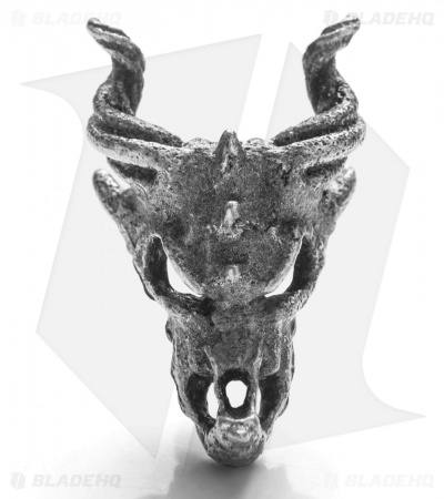 Magallona Dragon Skull Lanyard Bead (Pewter) 