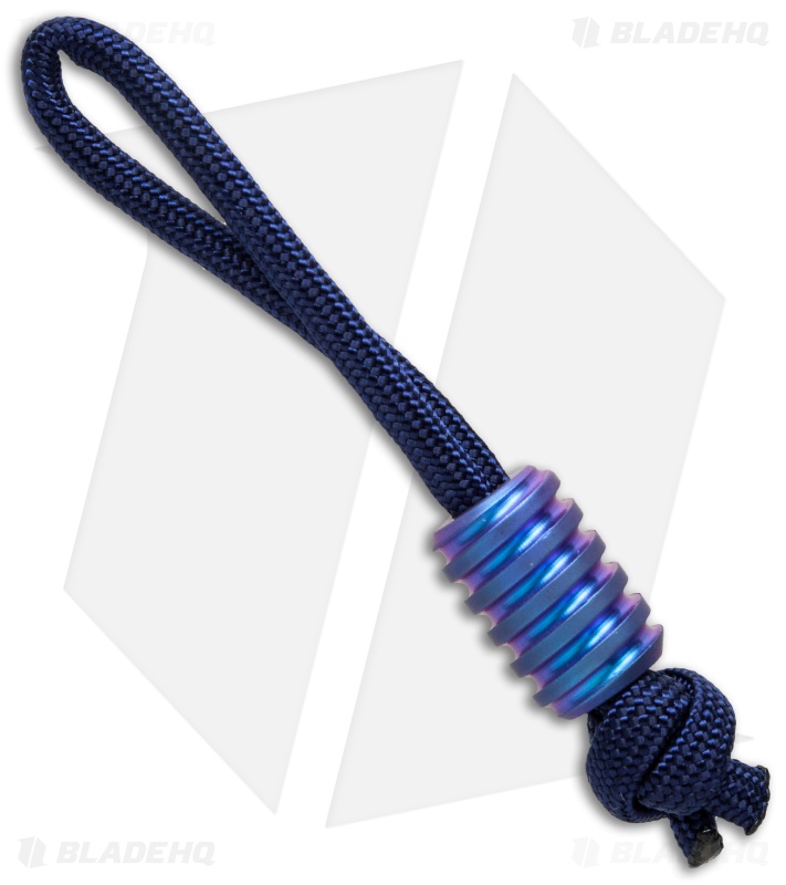 Hanks by Hank HBH Hardware Twisted Slim Titanium Bead Full Blue