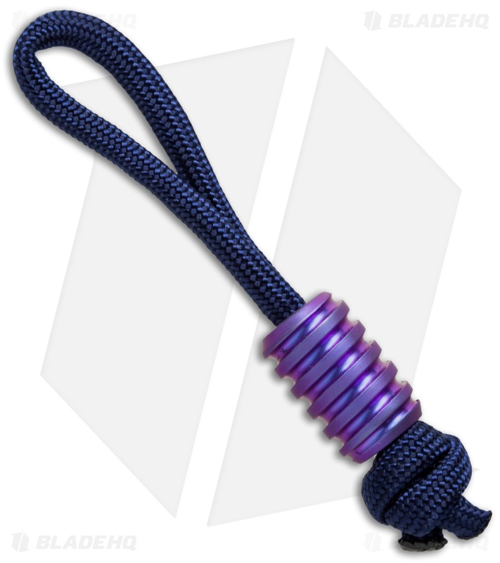 Hanks by Hank HBH Hardware Twisted Slim Titanium Bead Full Purple