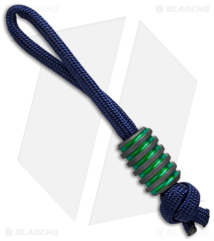 Hanks by Hank HBH Hardware Twisted Slim Titanium Bead Green