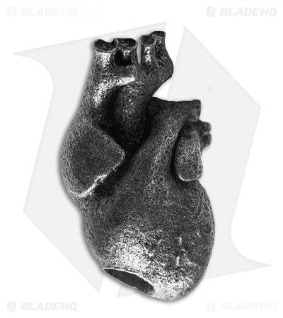 Magallona Beating Heart Lanyard Bead (Pewter) 