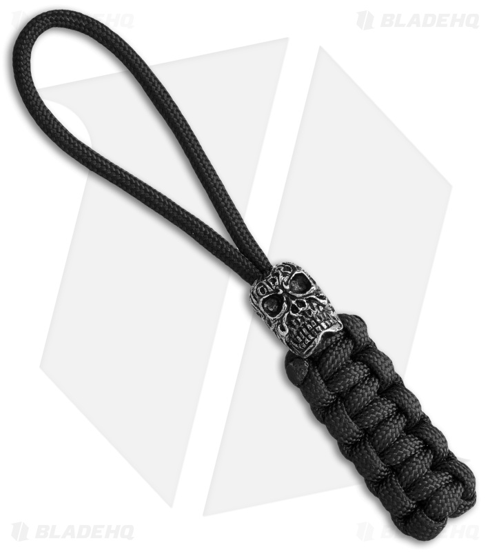 Darrel Ralph DDR Skull Bead w/ Black Paracord Lanyard