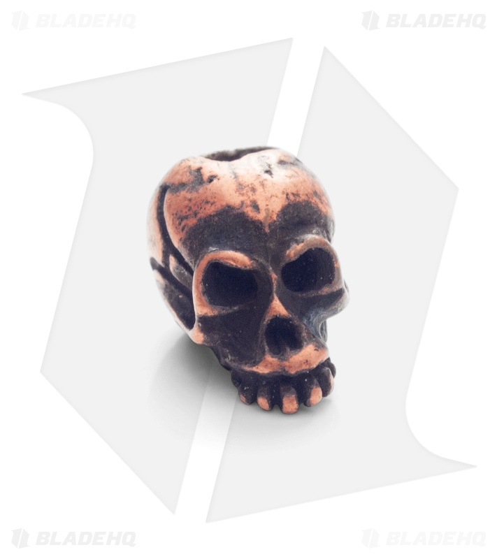Schmuckatelli Joe Skull Lanyard Bead (Roman Copper Oxidized) 1/8th Hole