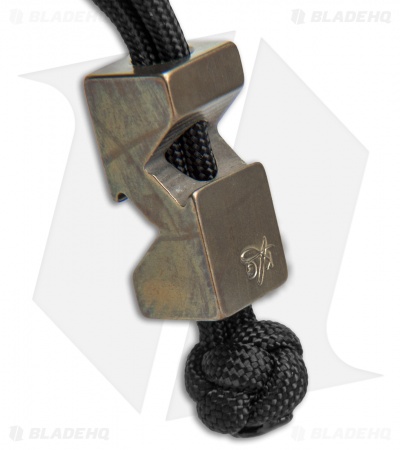 KnifeGuys Brew Bead Titanium Bottle Opener Lanyard - Gold Anodized