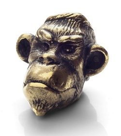 Lion ARMory Congo Skull Bead Brass