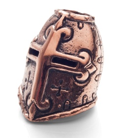 Lion ARMory Crusader Helmet Bead Copper