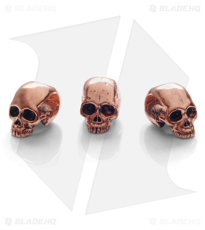 Lion ARMory Small Skull Head Beads Copper (Set of 3)