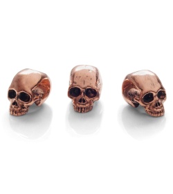 Lion ARMory Small Skull Head Beads Copper (Set of 3)