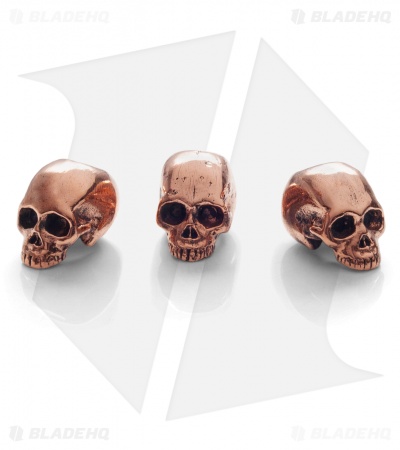 Lion ARMory Small Skull Head Beads Copper (Set of 3)
