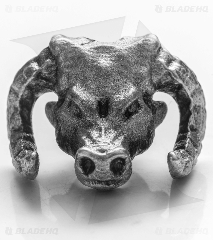 Magallona Minotaur Skull Lanyard Bead (Pewter) 