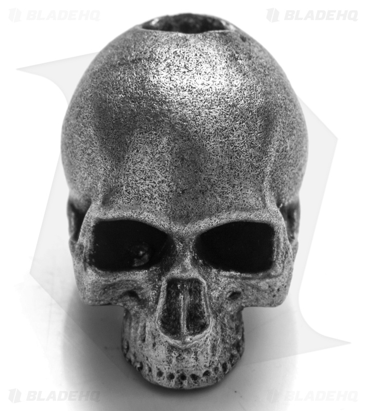 Magallona Realistic Skull Lanyard Bead (Pewter) 