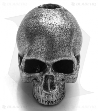 Magallona Realistic Skull Lanyard Bead (Pewter) 