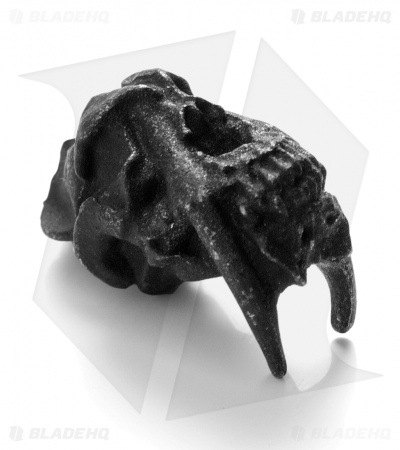 Schmuckatelli Sabertooth Skull Bead (Black)